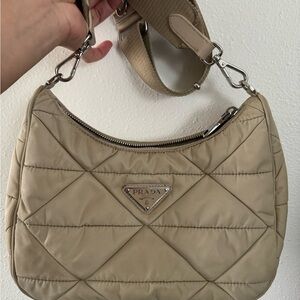 Prada Beige Quilted Women's Bag